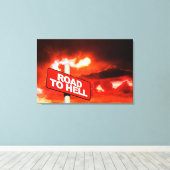 Straße bis zur Hölle Schild (Insitu (Holzboden))