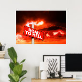 Straße bis zur Hölle Schild (Heimbüro)