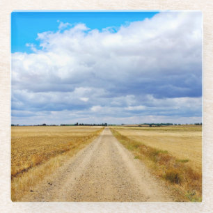 Straße Boadilla del Camino - Itero de la Vega Glasuntersetzer