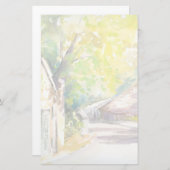 Straße Briefpapier (Vorne/Hinten)