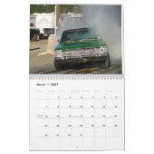 Straße Burnouts, Muskelautos Kalender (Mär 2027)