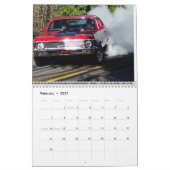 Straße Burnouts, Muskelautos Kalender (Feb 2027)