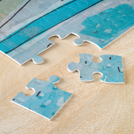 Straße Chefchaouen Marokko Papier Collage Sketch Puzzle (Seite)