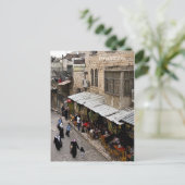 Straße der alten Stadt Jerusalem Postkarte (Stehend Vorderseite)