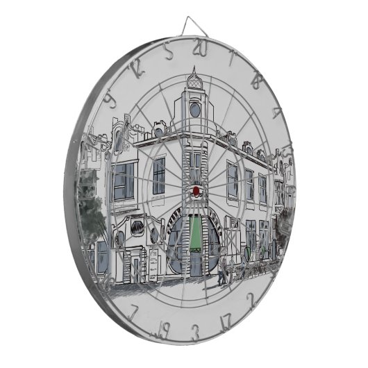 Straße der Altstadt Dartscheibe (Vorderseite Links)