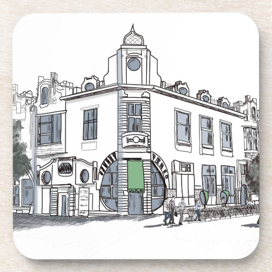 Straße der Altstadt Getränkeuntersetzer (Vorderseite)