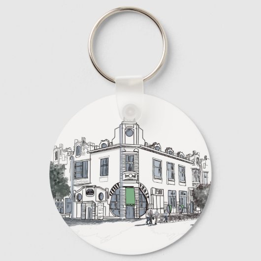 Straße der Altstadt Schlüsselanhänger (Vorderseite)