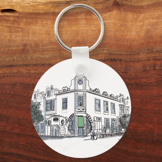 Straße der Altstadt Schlüsselanhänger (Vorderseite)