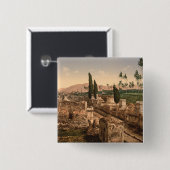 Straße der Gräber, Pompeji, Kampanien, Italien Button (Vorne & Hinten)