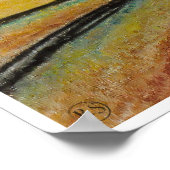 Straße der Wüste - Kunstdruckerei Poster (Ecke)