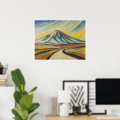 Straße der Wüste - Kunstdruckerei Poster (Heimbüro)