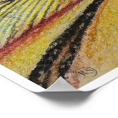 Straße der Wüste - Kunstdruckerei Poster (Ecke)