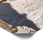 Straße des Dorfes Tourrettes-sur-Loup in Frankreic Poster (Ecke)