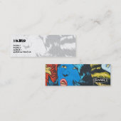 STRASSE, DIE 1 ZEICHNET MINI VISITENKARTE (Vorne/Hinten)