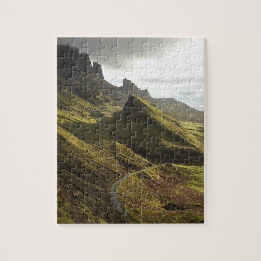 Straße, die die Quiraing, die Insel Skye, Puzzle (Vertikal)