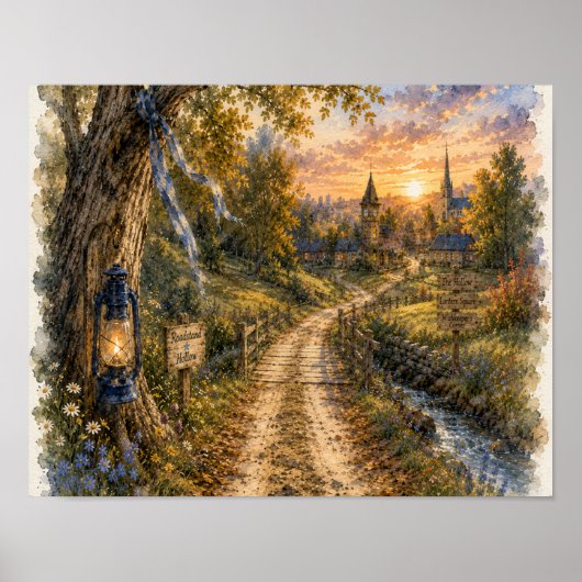 Straße, die ein Versprechen zurückbrachte, Tafel - Poster (Vorne)