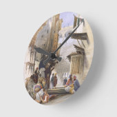 Straße, die zu EL Azhar, großartiges Kairo, Kneipe Runde Wanduhr (Winkel)