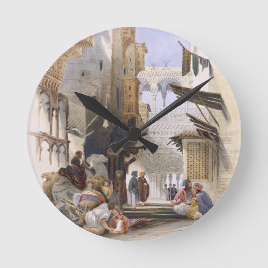 Straße, die zu EL Azhar, großartiges Kairo, Kneipe Runde Wanduhr (Vorderseite)