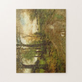 Straße durch das Holz Puzzle (Vertikal)