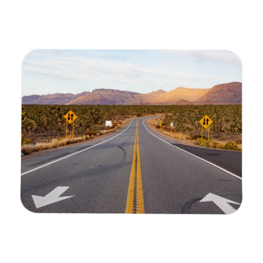 Straße durch den Joshua-Tree-Nationalpark Magnet (Horizontal)