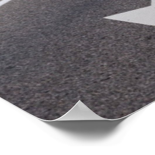 Straße durch den Joshua-Tree-Nationalpark Poster (Ecke)