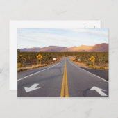 Straße durch den Joshua-Tree-Nationalpark Postkarte (Vorne/Hinten)