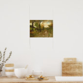 Straße durch den Wald Poster (Küche)