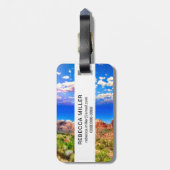 Straße durch den Zion-Nationalpark Gepäckanhänger (Rückseite vertikal)