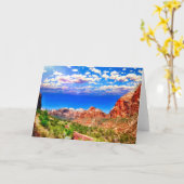 Straße durch den Zion-Nationalpark Karte (Gelbe Blume)