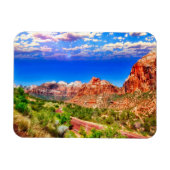 Straße durch den Zion Nationalpark Magnet (Horizontal)