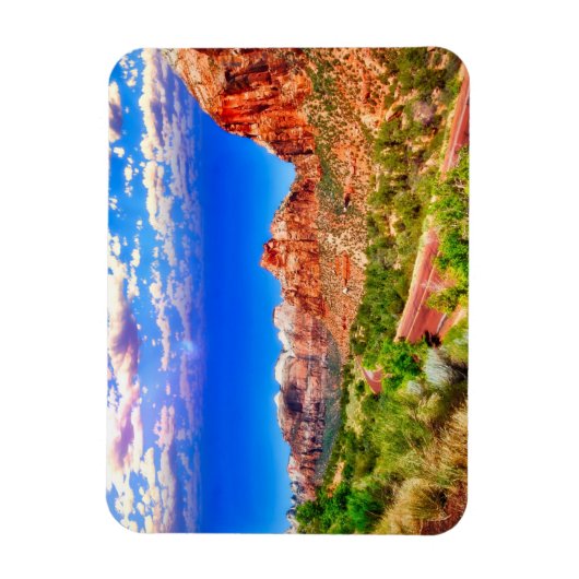 Straße durch den Zion Nationalpark Magnet (Vertikal)