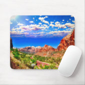 Straße durch den Zion Nationalpark Mousepad (Mit Mouse)