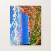 Straße durch den Zion Nationalpark Puzzle (Vertikal)