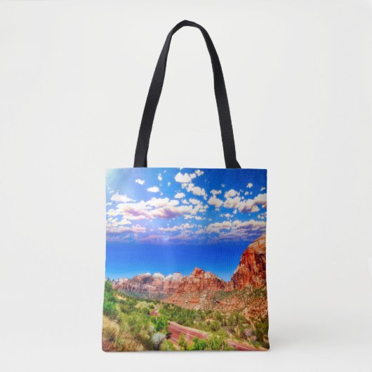 Straße durch den Zion-Nationalpark Tasche (Vorderseite)
