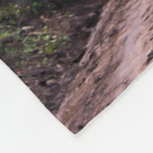 Straße durch die Birken Fleecedecke (Ecke)