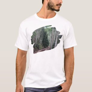 Straße durch die Birken T-Shirt