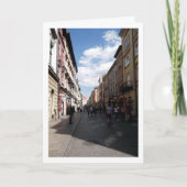 Straße Floriańska in der Altstadt von Krakau Karte (Vorderseite)