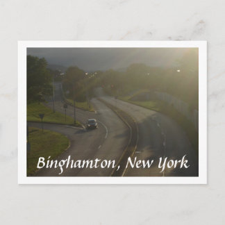 Straße, Frühling Postkarte