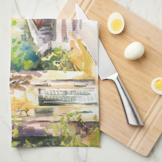 Straße Geschirrtuch (Viertel Falte)