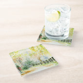 Straße Glasuntersetzer (Schrägansicht)