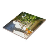 Straße Griechenlands, Korfu, Keramik-Fliesen Fliese (Seite)