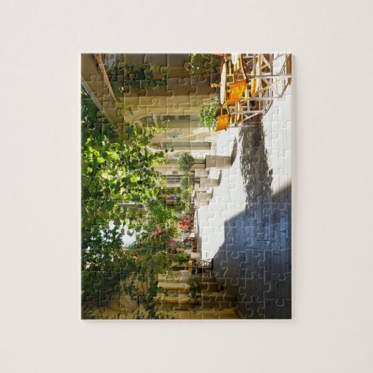 Straße Griechenlands Korfu, Puzzlespiel Puzzle (Vertikal)
