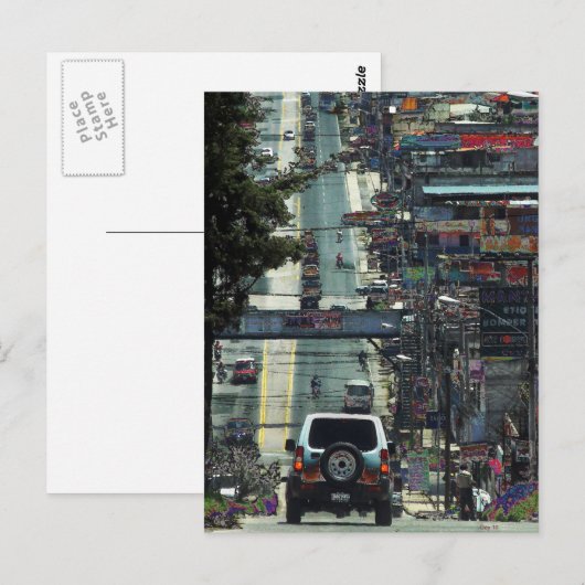 Straße, Guatemala Postkarte (Vorne/Hinten)