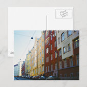 Straße Helsinki Postkarte (Vorne/Hinten)