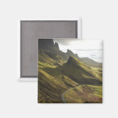 Straße hinauf zur ruhigen Insel Skye, Magnet (Vorderseite/Rückseite)