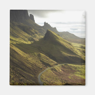 Straße hinauf zur ruhigen Insel Skye, Magnet