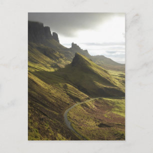 Straße hinauf zur ruhigen Insel Skye, Postkarte