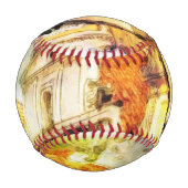 Straße im alten Teil des Prags Baseball (Rückseite)