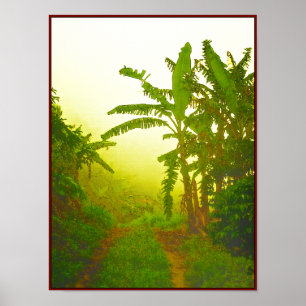 Straße im Nebel Poster