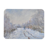 Straße im Schnee Argenteuil von Claude Monet Magnet (Horizontal)